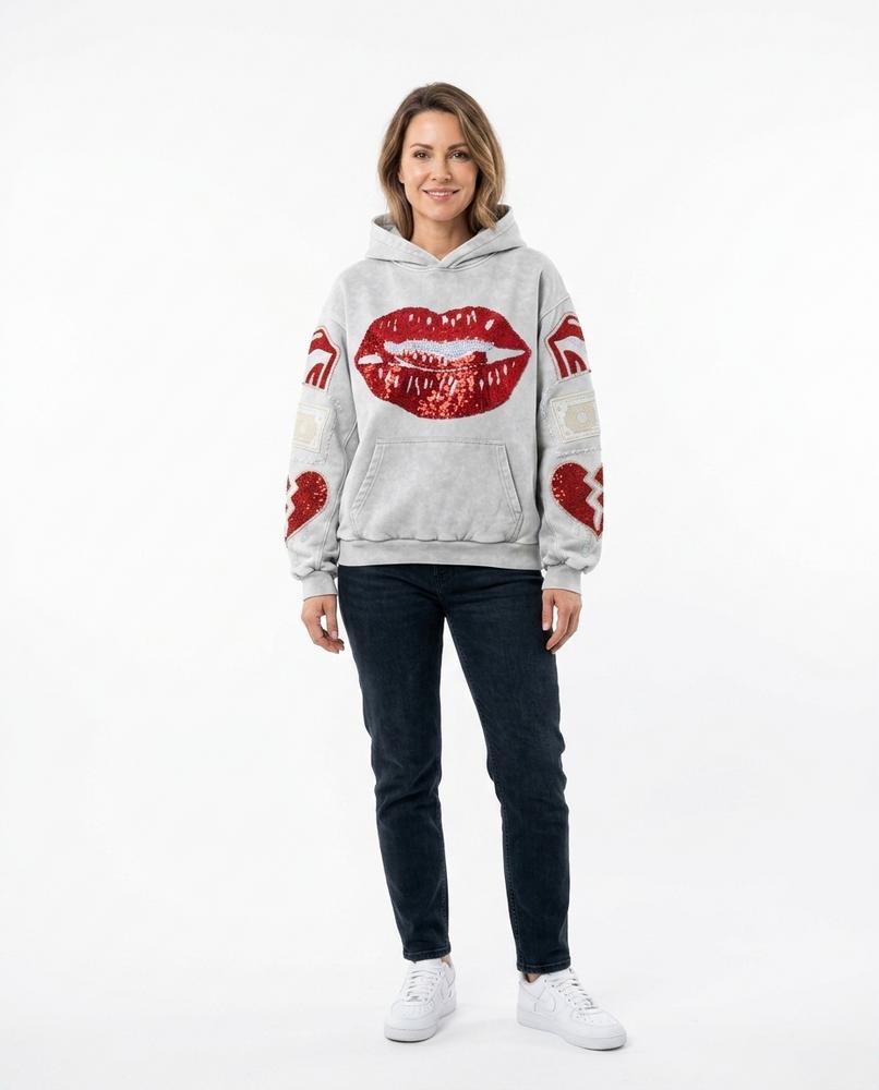 Nord Wear - Vipan | Washed Sequined Hoodie Women