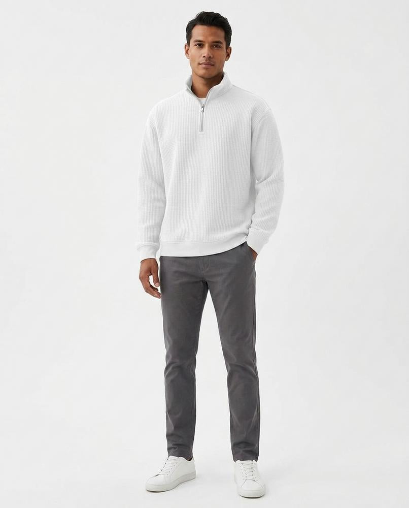 Nord Wear - Kesos | Waffle-Knit Half-Zip Sweater Men