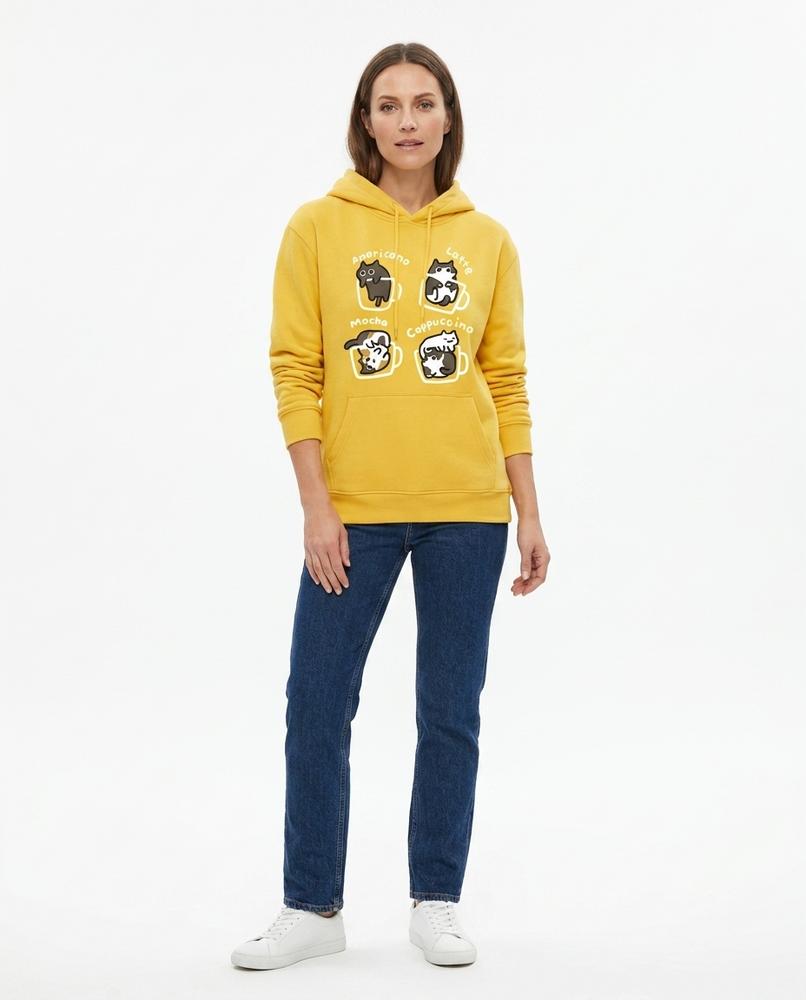 Nord Wear - Kikad | Printed Kangaroo Pocket Hoodie Women