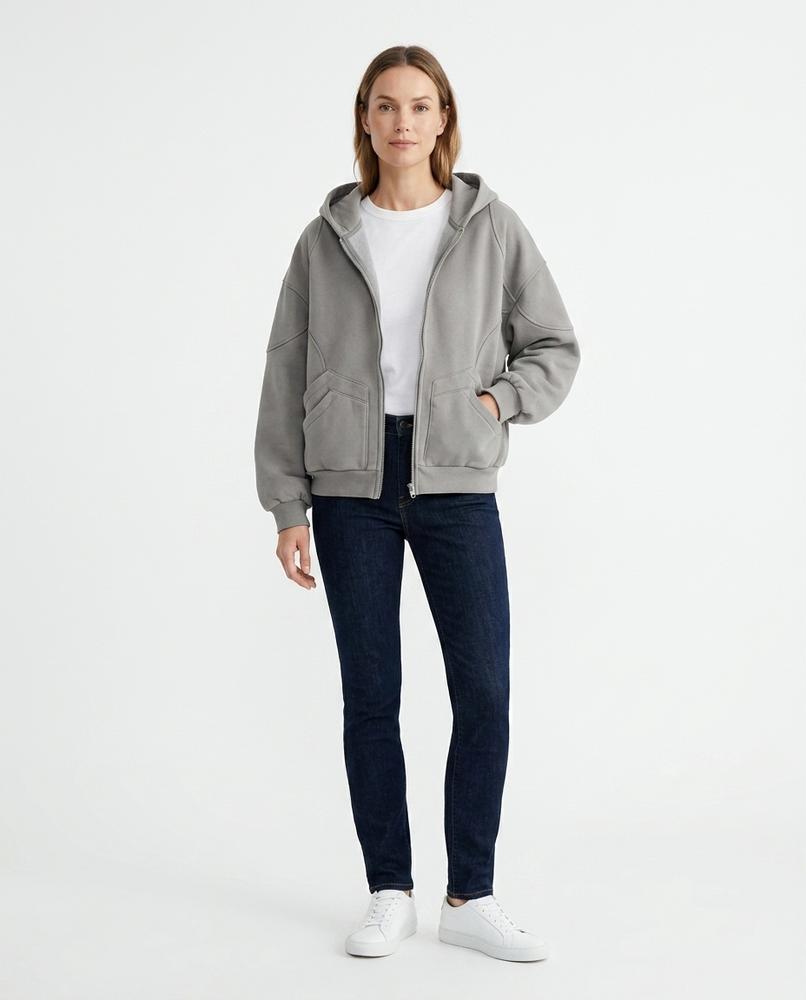 Nord Wear - Auked | Zipped Washed Hoodie Women