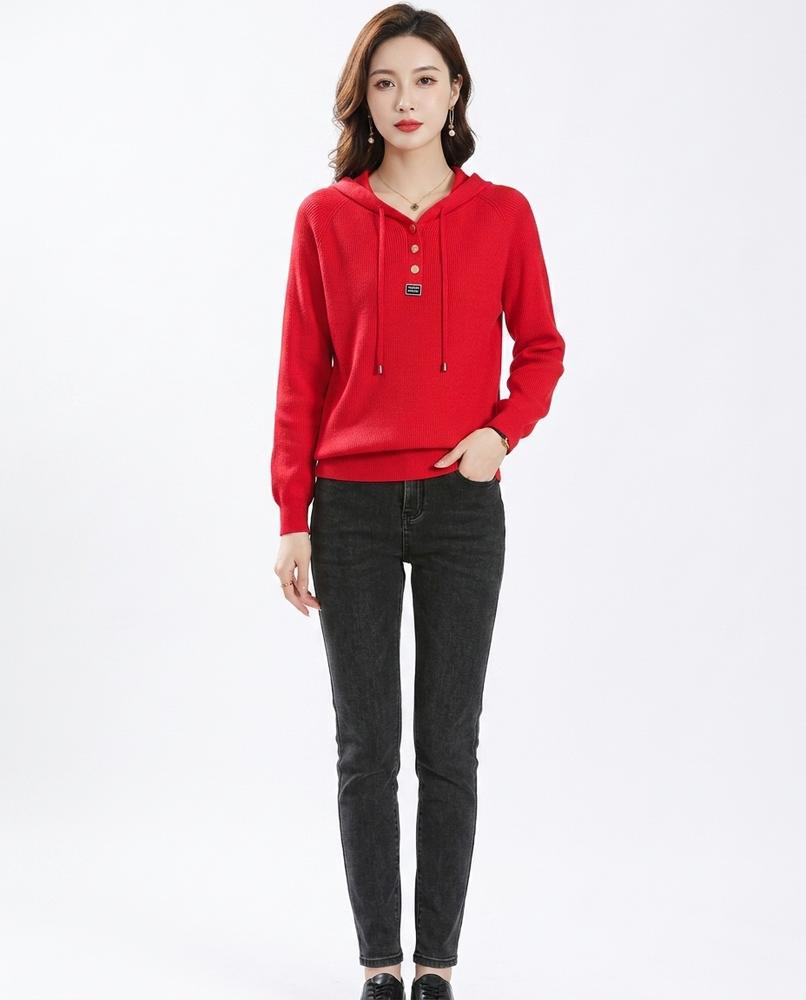 Nord Wear - Rebak | Fine-Knit Button-Placket Hoodie Women