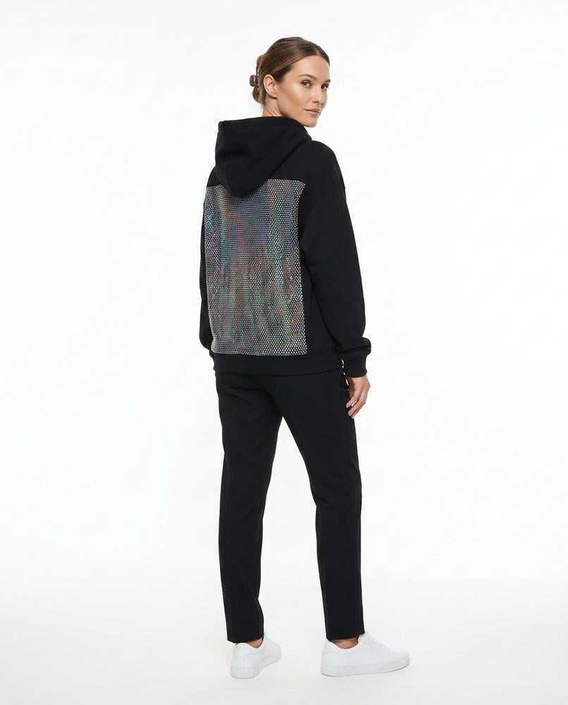 Nord Wear - Sevav | Embellished-Back Black Hoodie Women