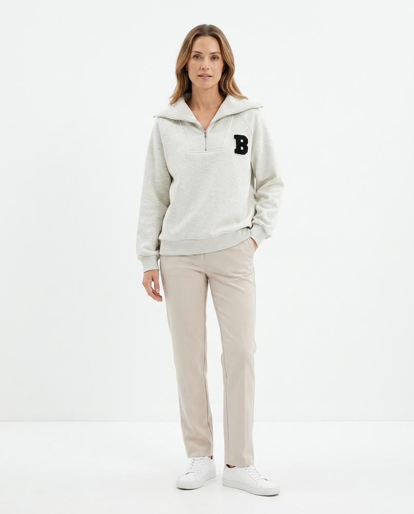Nord Wear - Kanet | Quarter-Zip Appliquéd Sweatshirt Women
