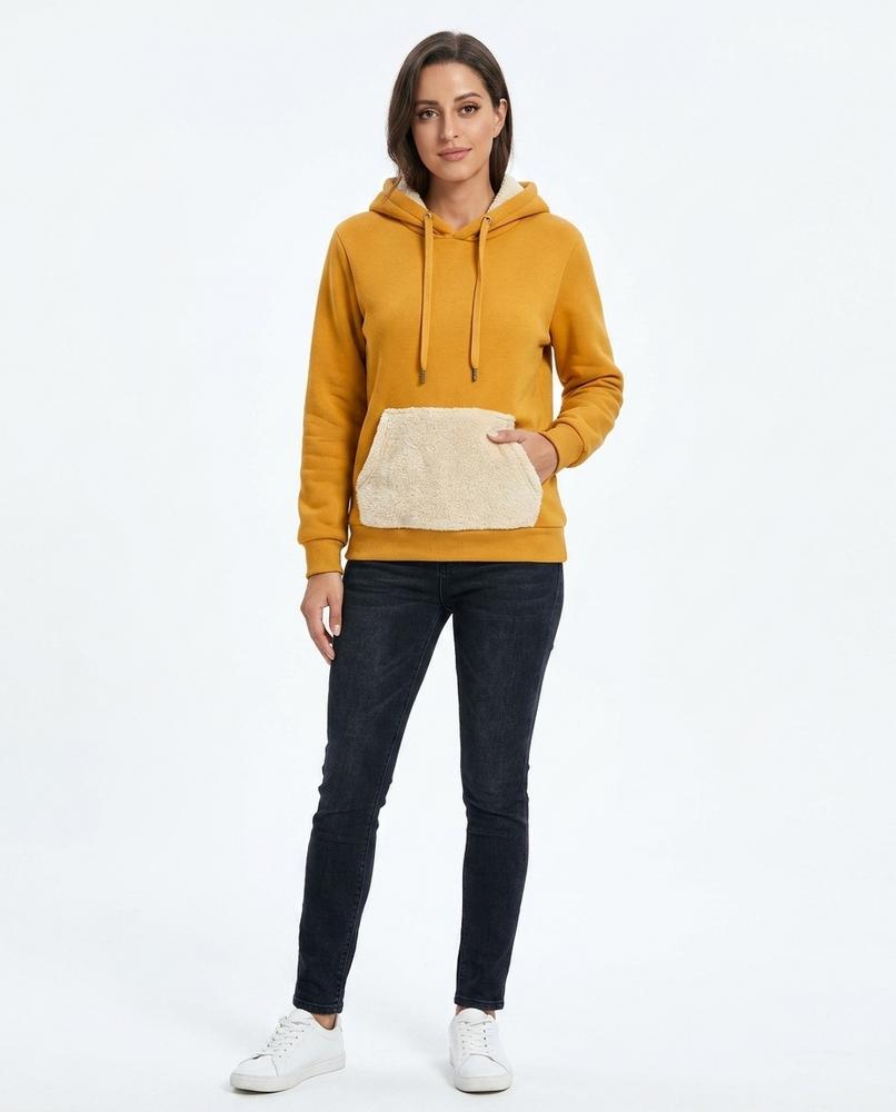 Nord Wear - Sasok | Fleece-Lined Contrast-Pocket Hoodie Women