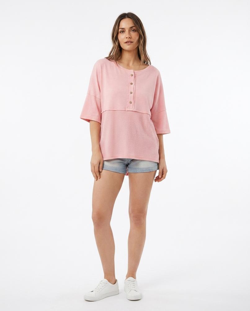 Nord Wear - Deril | Color-Block Waffle-Knit Top Women