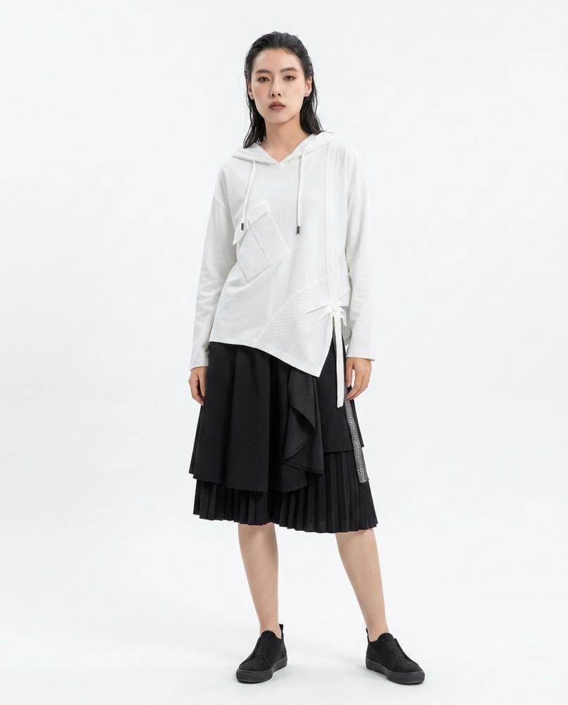 Nord Wear - Mulom | Asymmetrical Paneled Hoodie Women