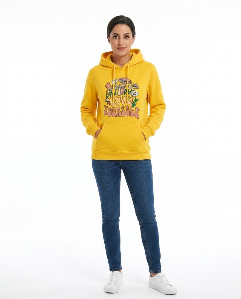 Nord Wear - Larir | Printed Orange Hoodie Women