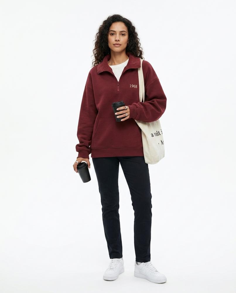 Nord Wear - Cimal | Quarter-Zip Embroidered Sweatshirt Unisex