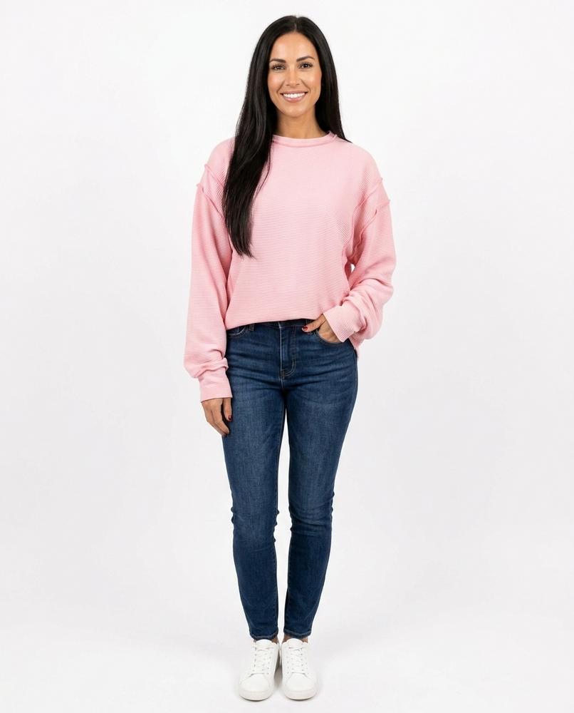 Nord Wear - Donik | Ribbed Raw-Edge Sweatshirt Women
