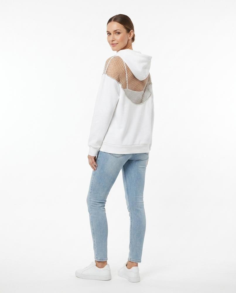 Nord Wear - Tihar | Mesh-Back Studded Hoodie Women