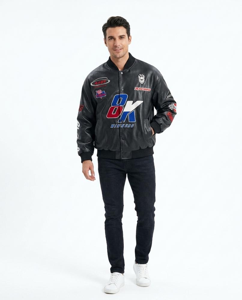 Nord Wear - Vivur | Faux Leather Embroidered Jacket Men