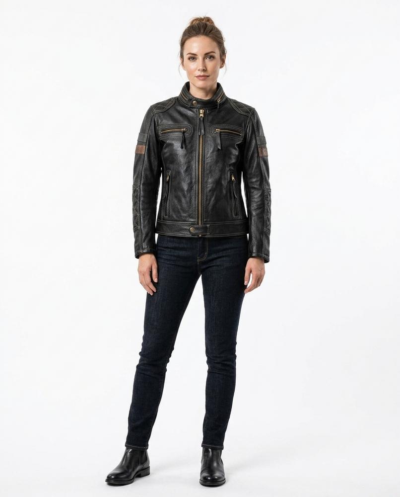 Nord Wear - Nobir | Quilted Slim Fit Leather Jacket Women