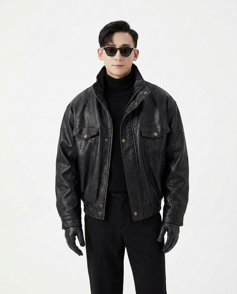 Nord Wear - Eesas | Horsehide Relaxed-Fit Leather Jacket Men