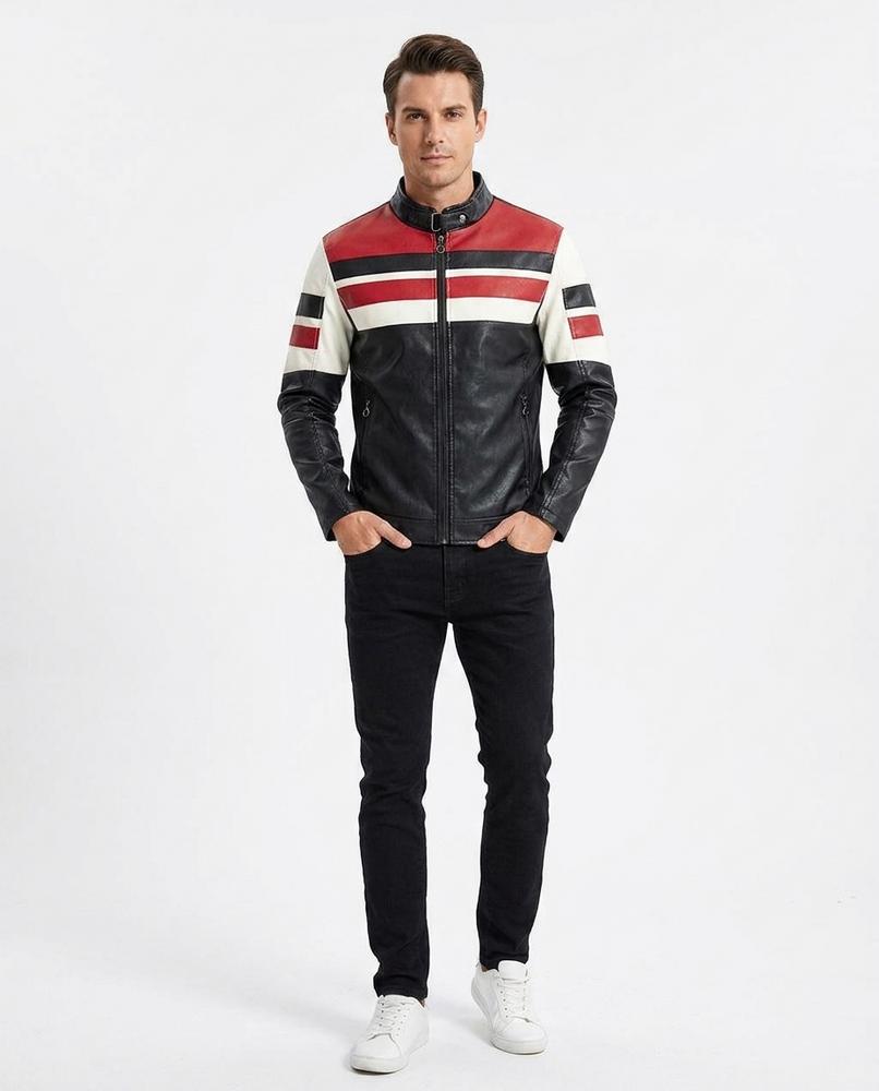 Nord Wear - Yuhim | Color-Block Faux-Leather Jacket Men