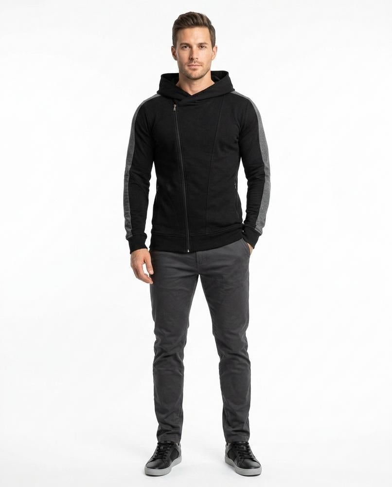 Nord Wear - Cihid | Asymmetrical Slim Fit Hoodie Men