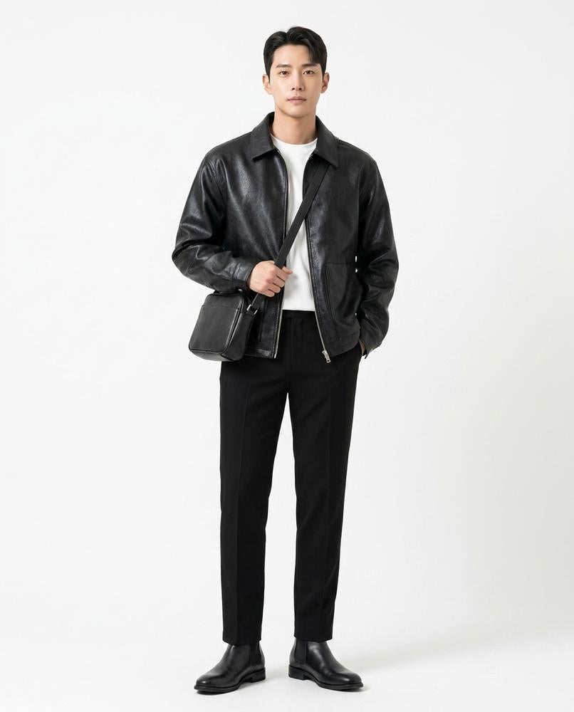 Nord Wear - Subed | Faux Leather Zippered Leather Jacket Men