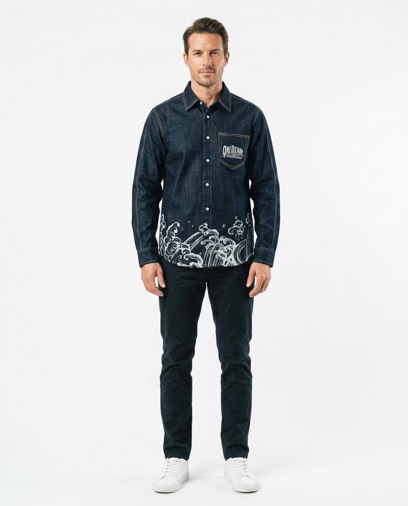Nord Wear - Sepil | Denim Printed Shirt Men