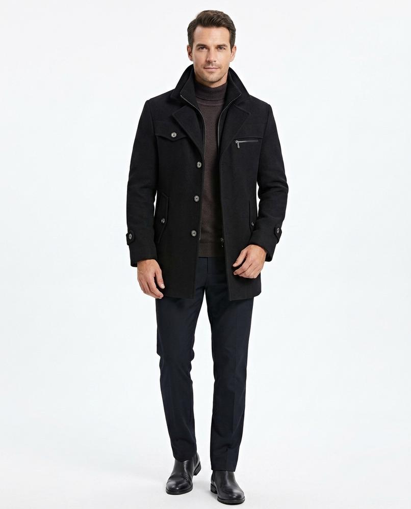 Nord Wear - Yaper | Layered-Collar Single-Breasted Coat Men