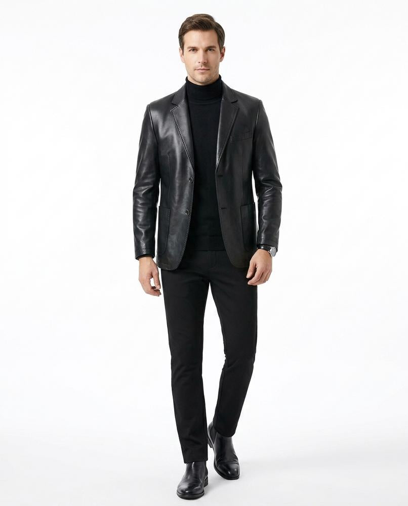 Nord Wear - Vopul | Faux Leather Tailored Leather Jacket Men