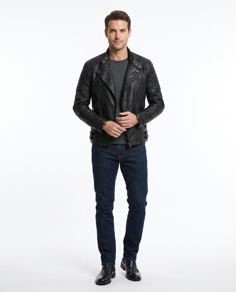 Nord Wear - Sokos | Asymmetrical Quilted Leather Jacket Men