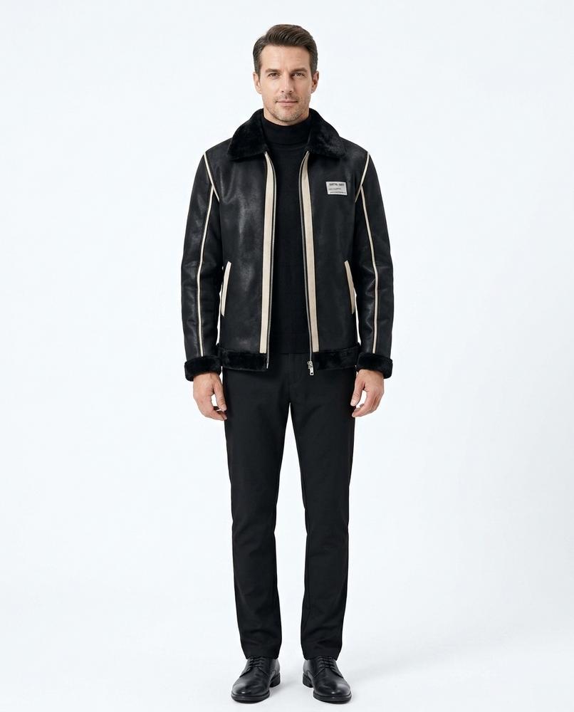 Nord Wear - Zekat | Lined Faux-Leather Jacket Men