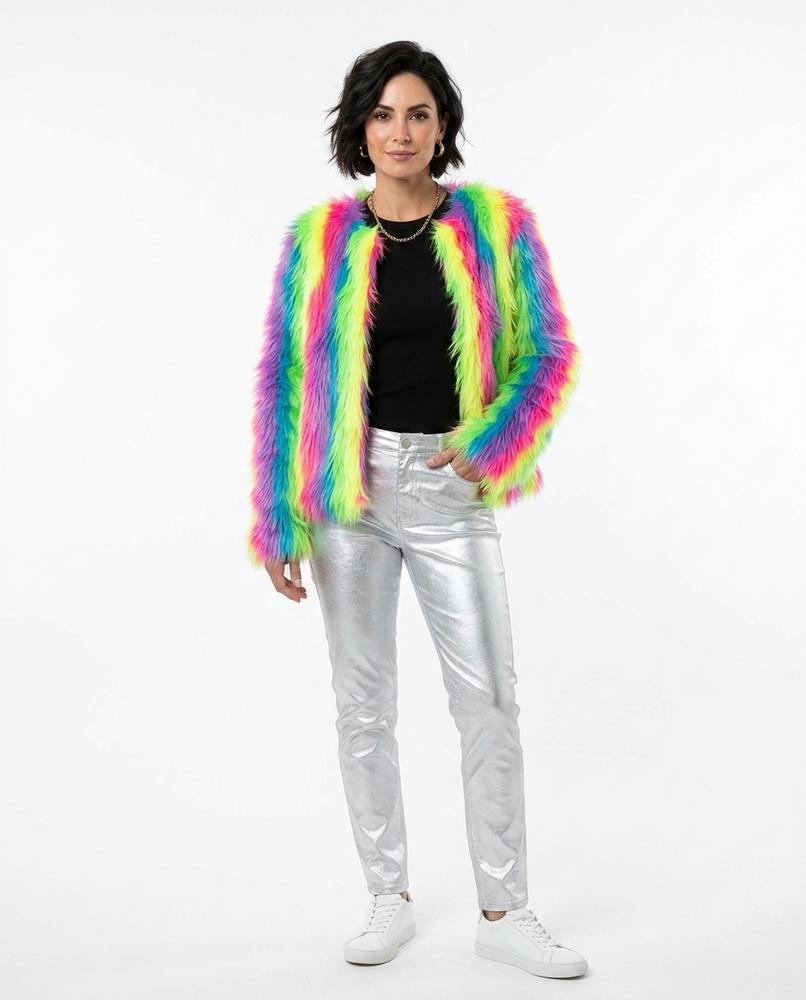 Nord Wear - Eakan | Faux Fur Striped Jacket Women