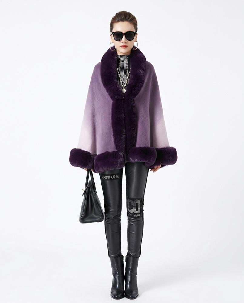 Nord Wear - Rezur | Ombré Fur-Trimmed Coat Women