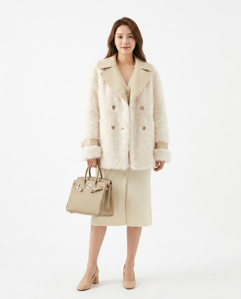 Nord Wear - Cumuk | Double-Breasted Faux Fur Coat Women