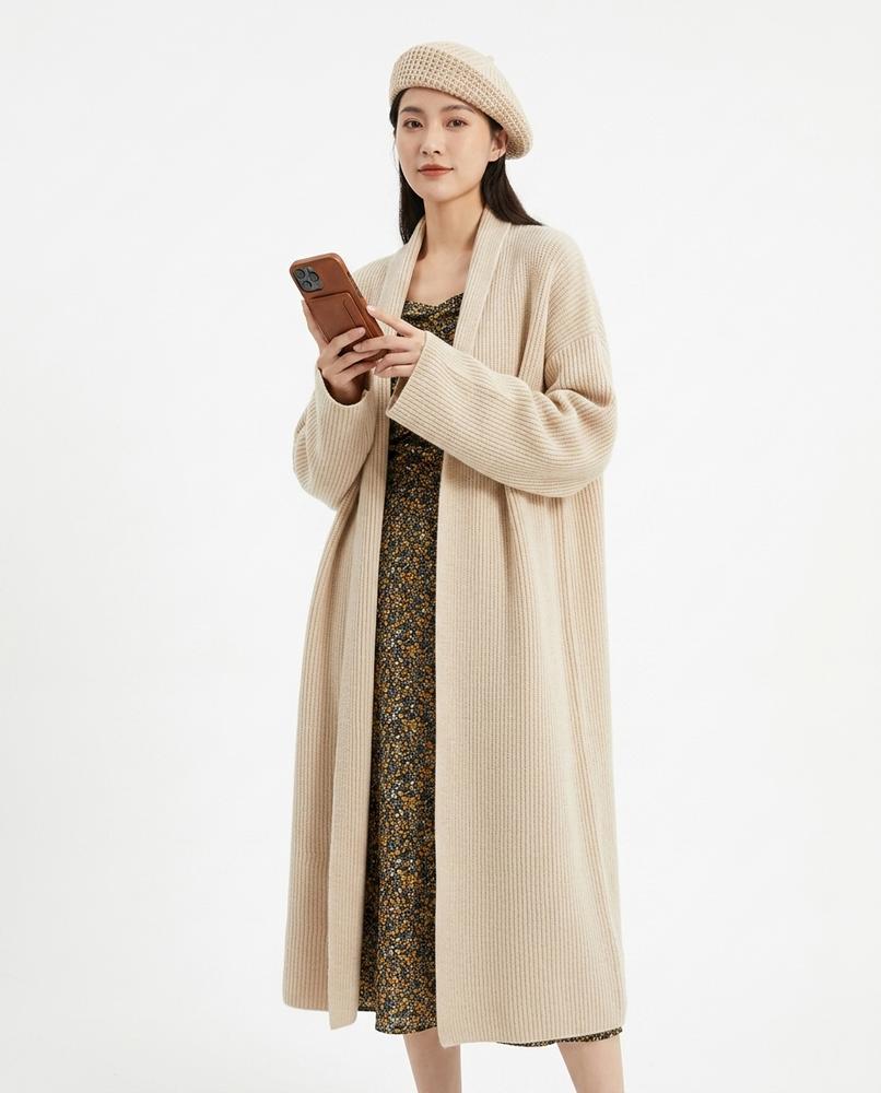 Nord Wear - Nupak | Long Rib-Knit Knit Cardigan Women