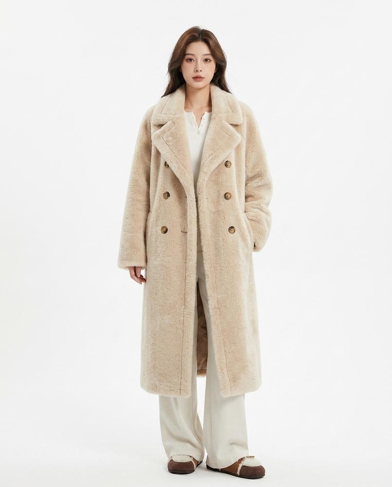 Nord Wear - Mulin | Double-Breasted Plush Coat Women