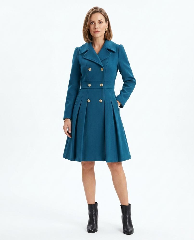Nord Wear - Cefev | Double-Breasted Pleated Coat Women