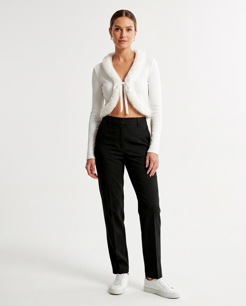 Nord Wear - Eurem | Tie-Front Fur-Trimmed Knit Cardigan Women