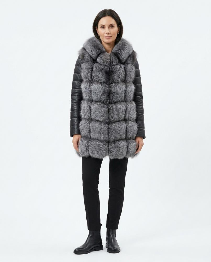 Nord Wear - Lofol | Fur-Paneled Quilted-Sleeve Coat Women