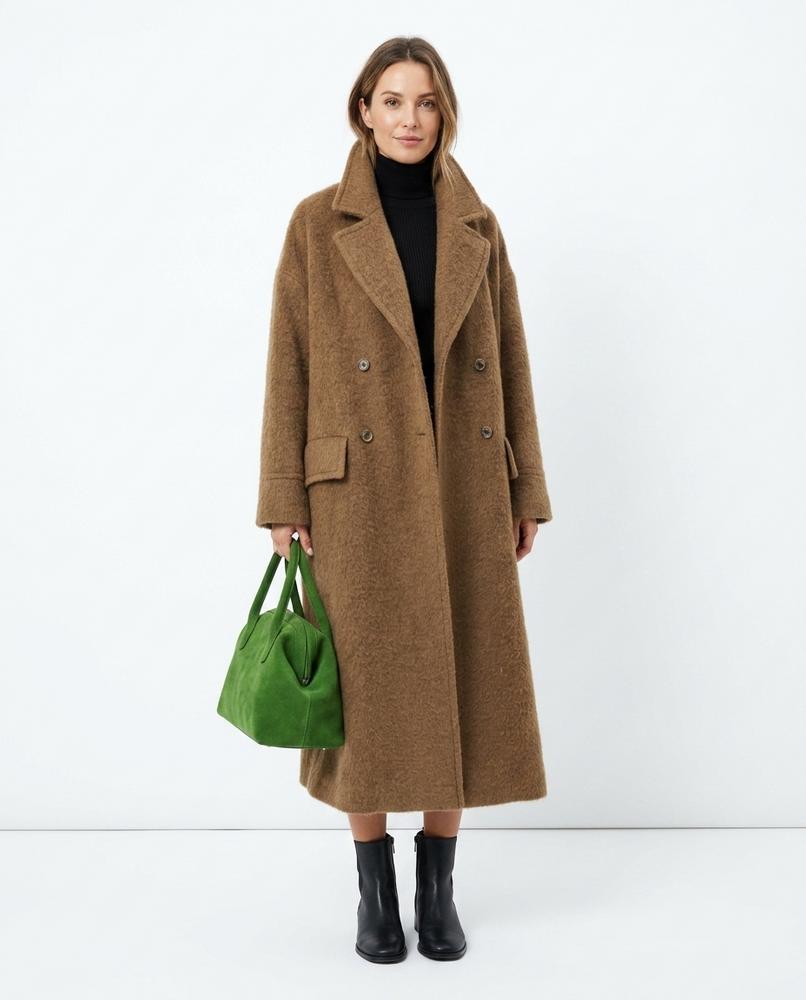 Nord Wear - Yigit | Double-Breasted Textured Coat Women