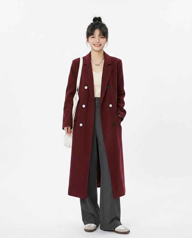 Nord Wear - Neses | Double-Breasted Woolen Coat Women
