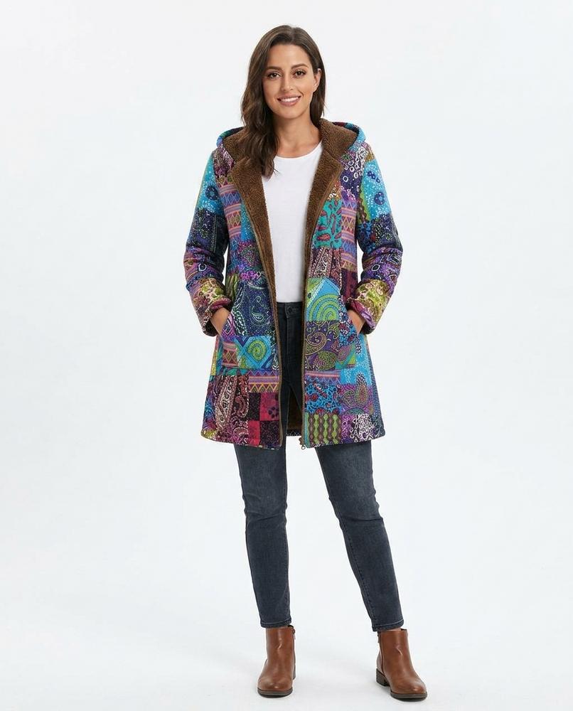 Nord Wear - Dugem | Patchwork Fleece-Lined Coat Women