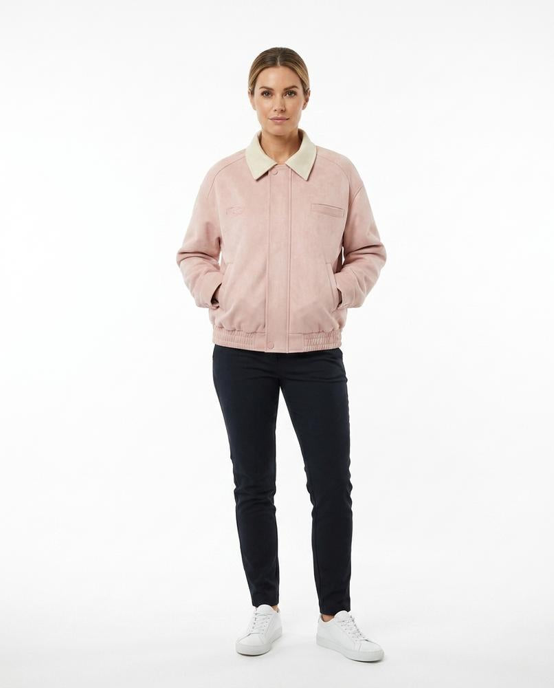 Nord Wear - Tetas | Faux Suede Contrast Collar Jacket Unisex