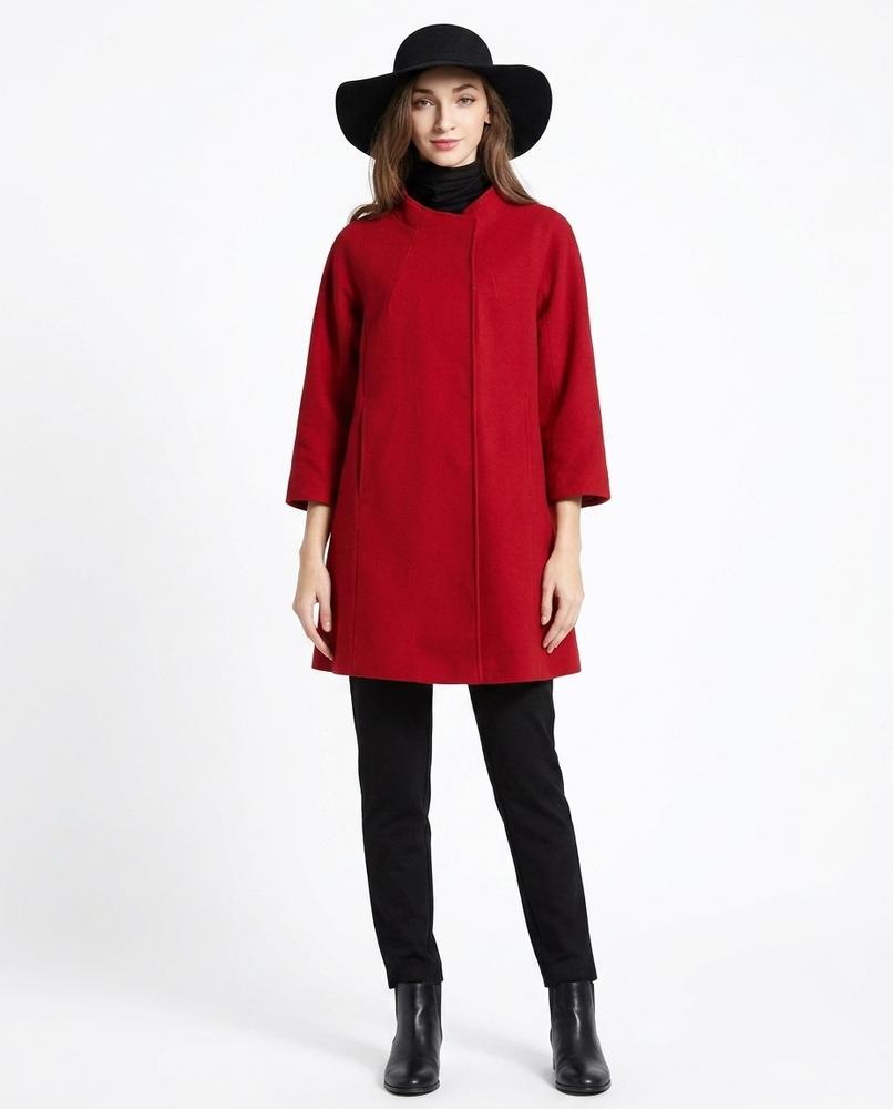 Nord Wear - Dekel | Collarless 3/4-Sleeve Coat Women