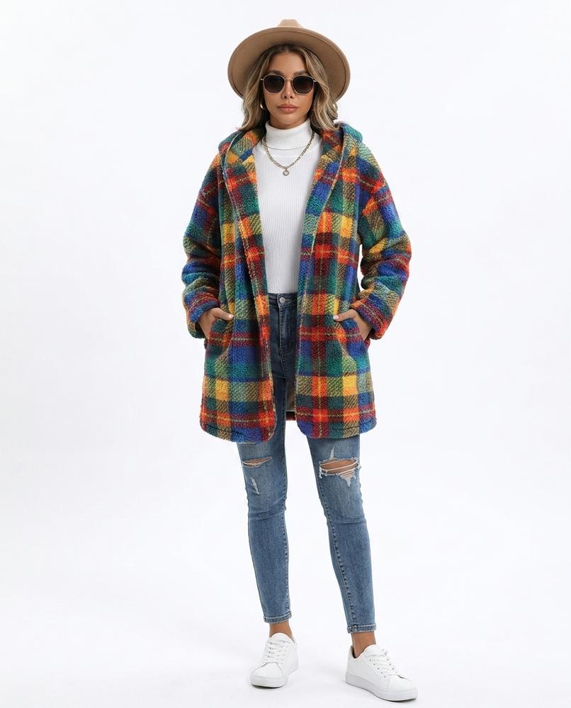 Nord Wear - Vosal | Plaid Hooded Coat Women