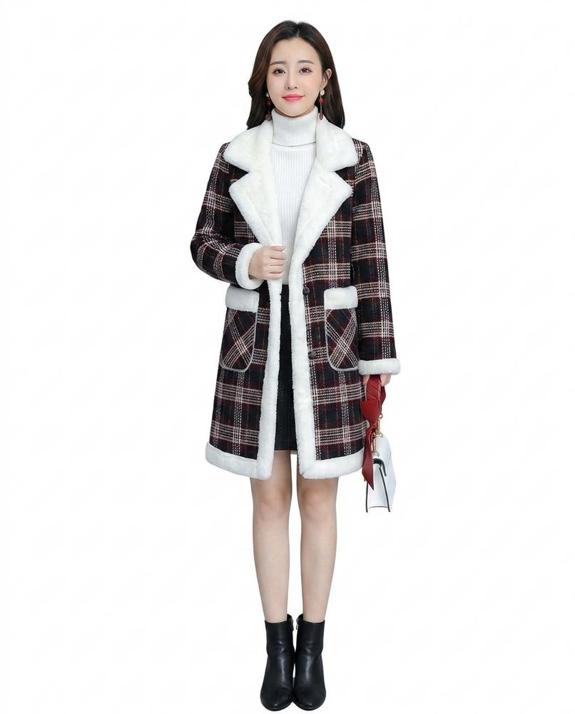 Nord Wear - Zetav | Plaid Sherpa-Lined Coat Women