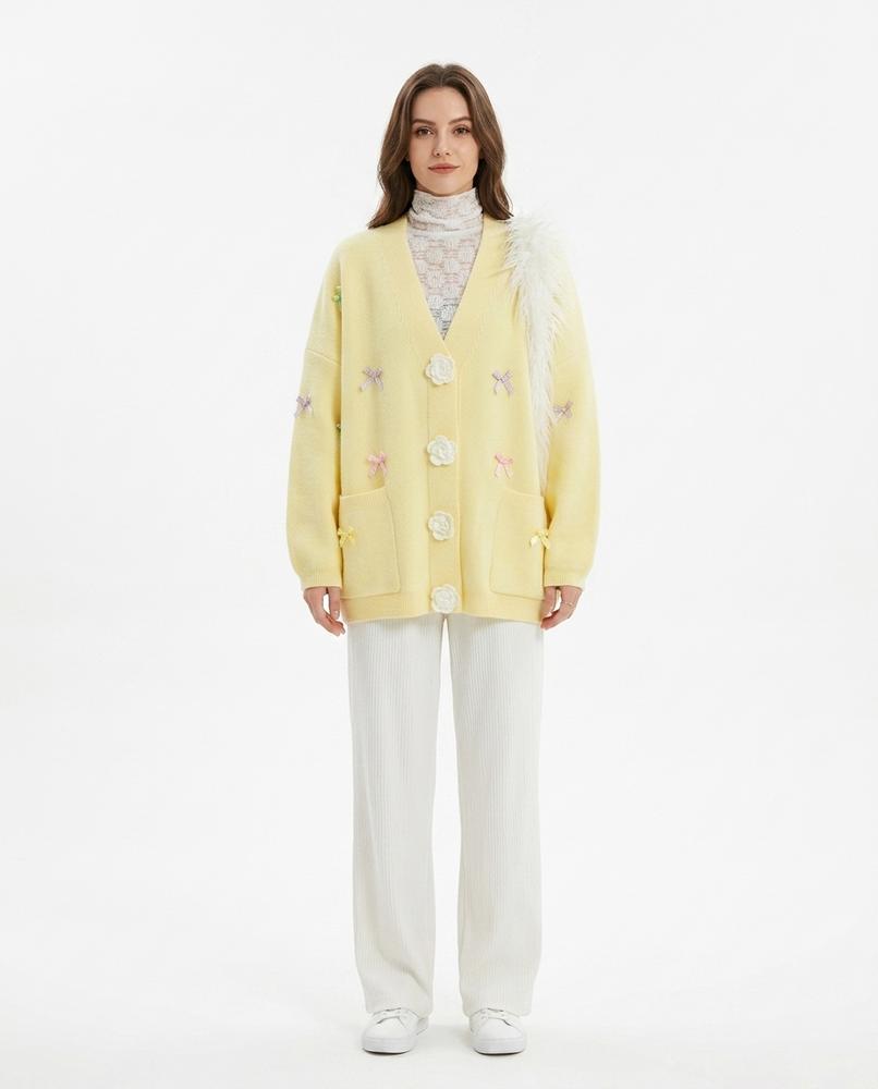 Nord Wear - Kulud | Appliqué Oversized Knit Cardigan Women