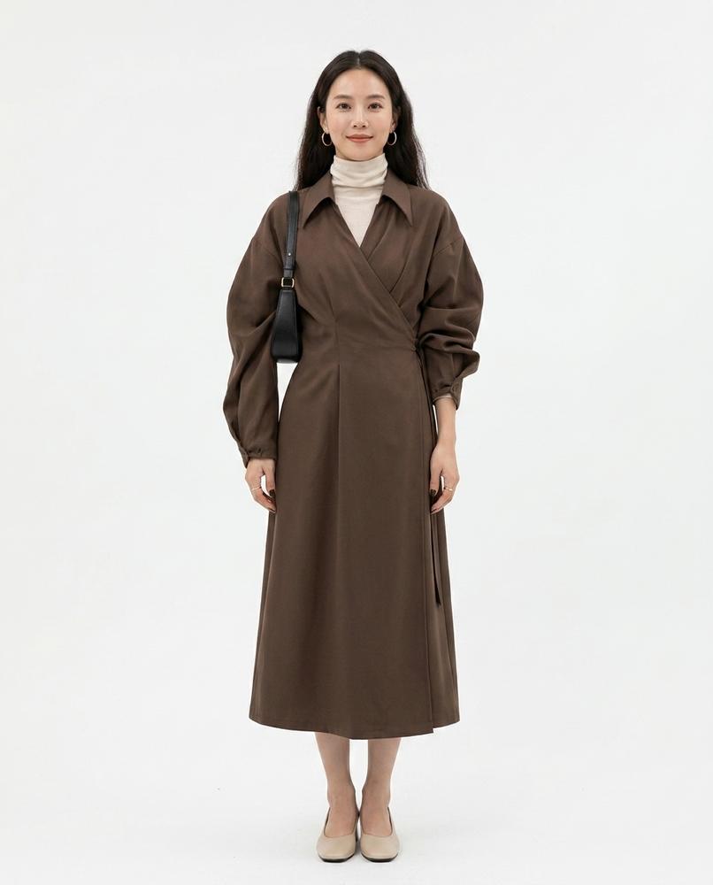 Nord Wear - Mapim | Wrap-Front Collared Dress Women
