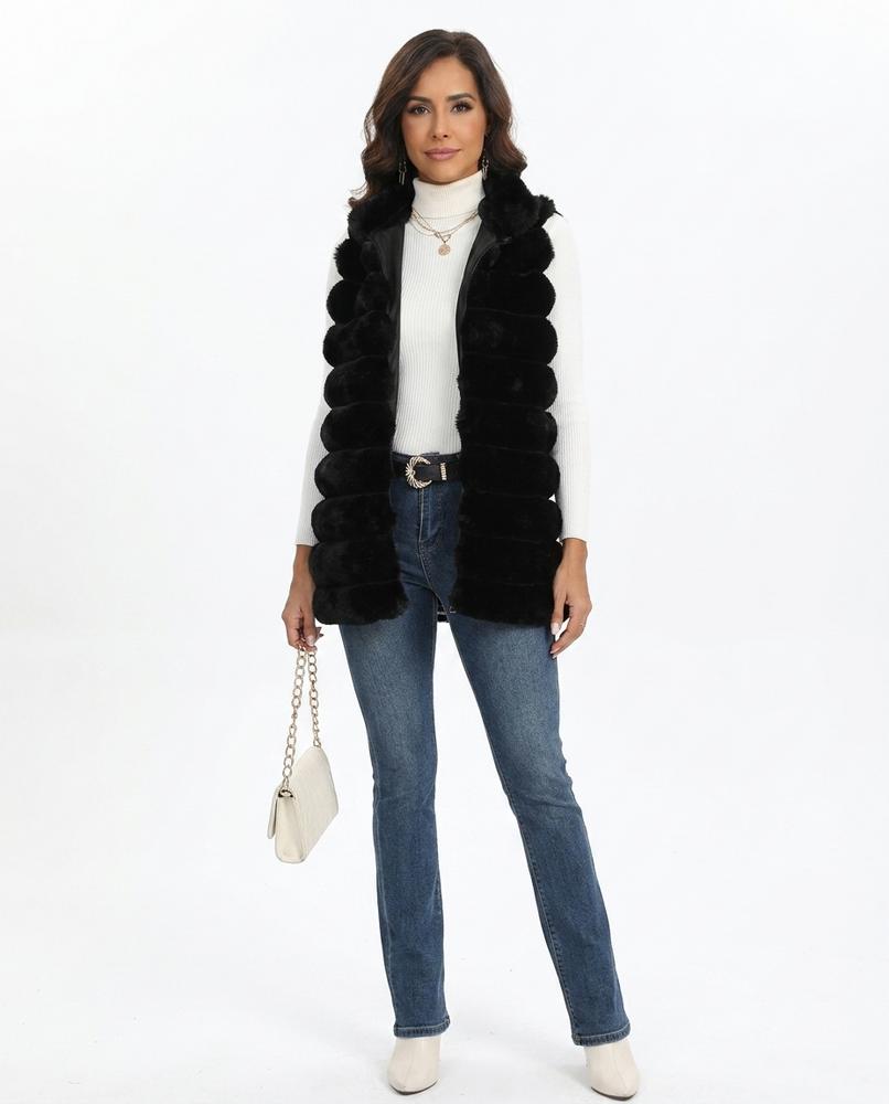 Nord Wear - Dukum | Faux Fur Hooded Vest Women