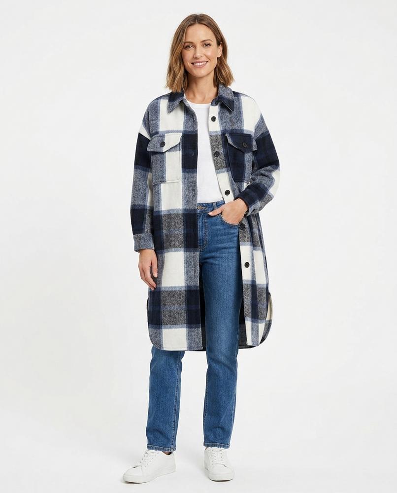 Nord Wear - Maged | Plaid Longline Coat Women