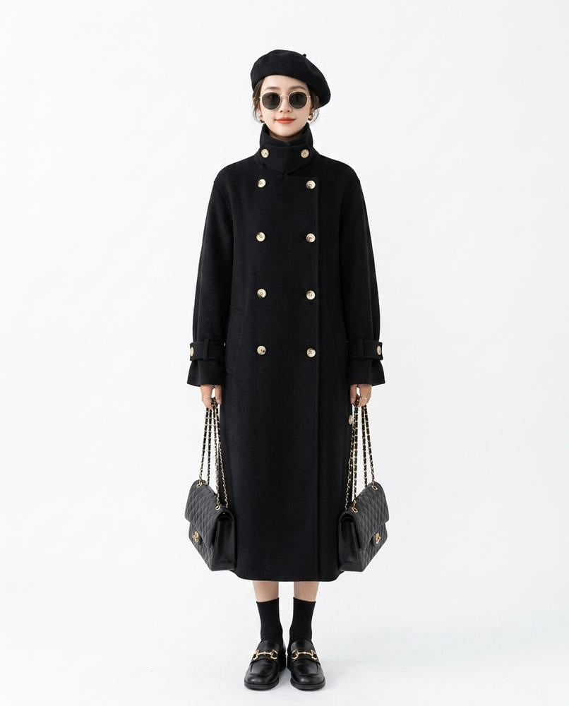 Nord Wear - Aefed | Double-Breasted High-Neck Coat Women