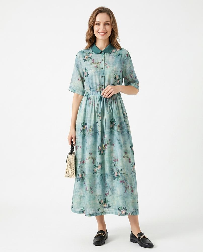 Nord Wear - Curik | Floral Collared Midi Dress Women