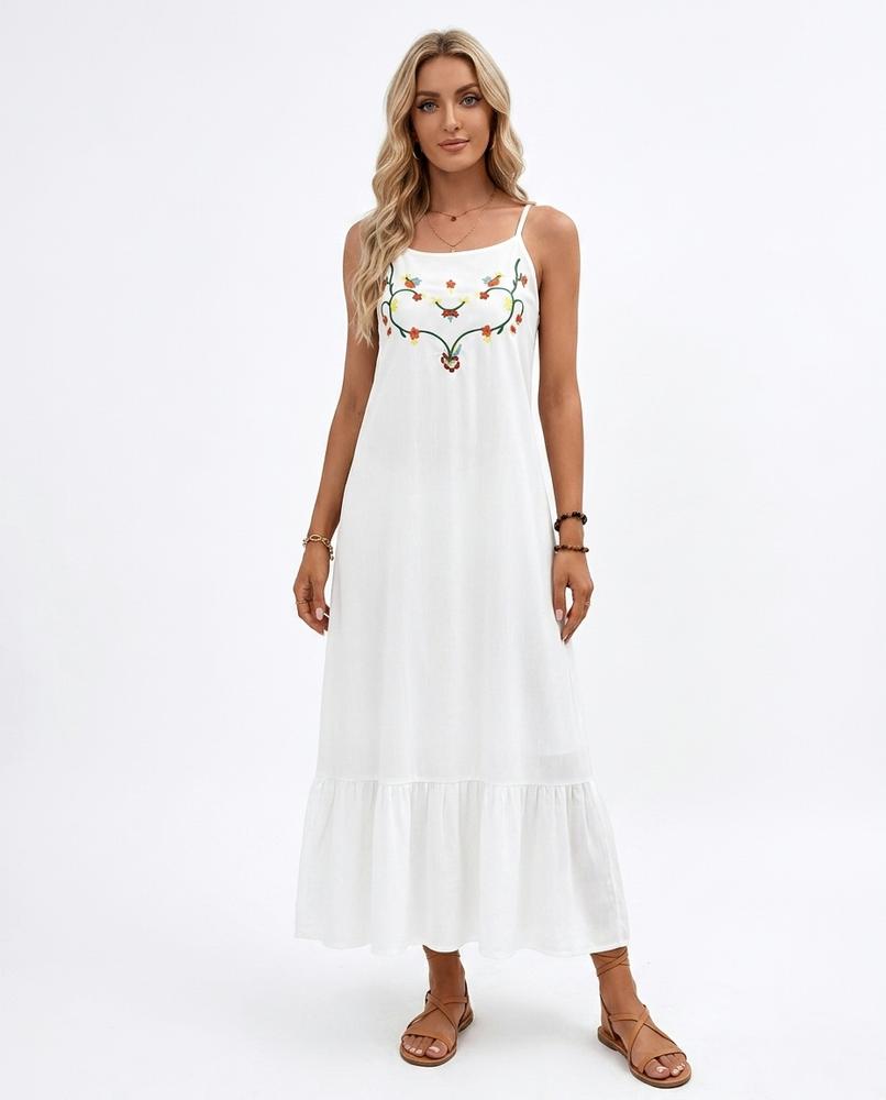 Nord Wear - Mahet | Embroidered Sleeveless Maxi Dress Women