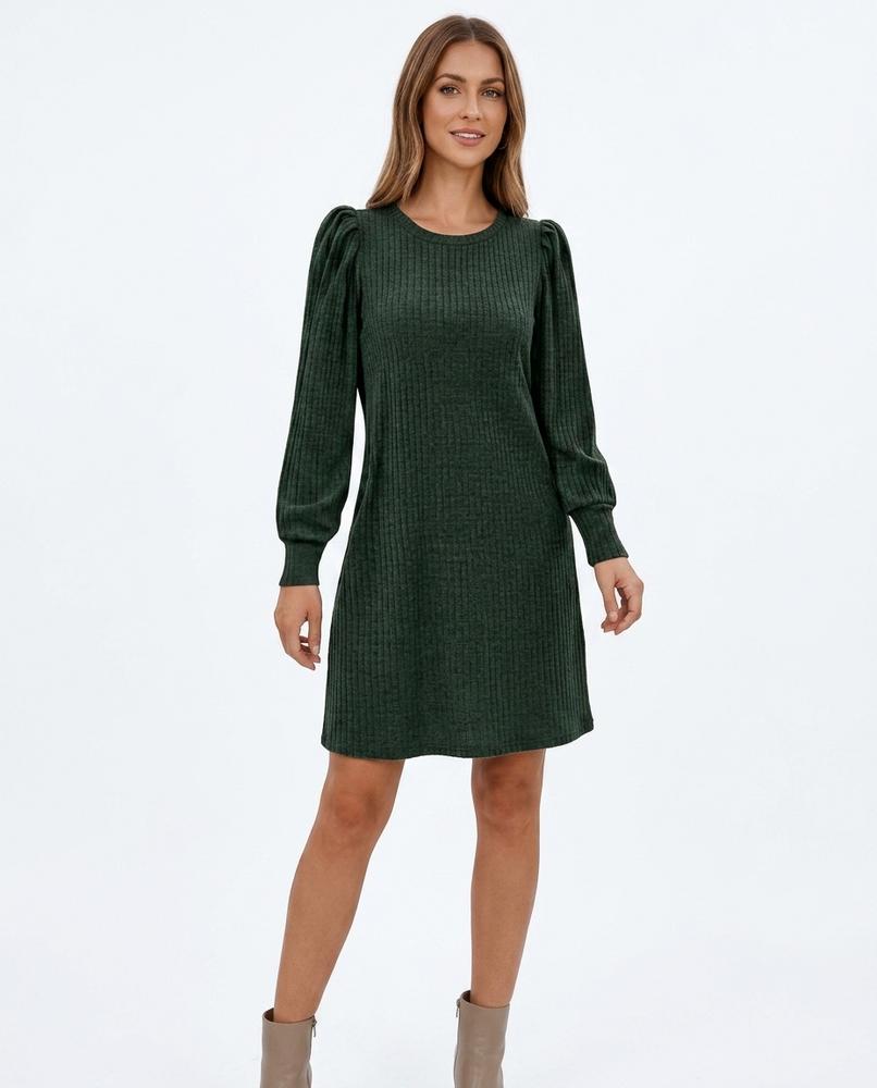 Nord Wear - Komid | Ribbed Puff Sleeve Dress Women