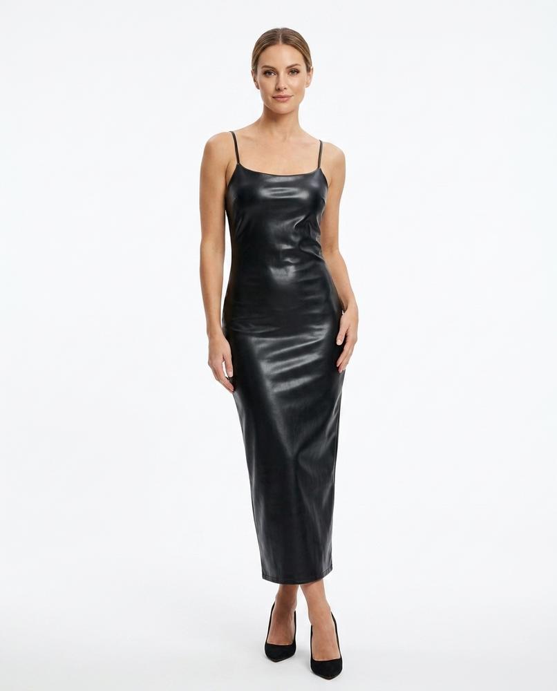 Nord Wear - Yiwed | Faux-Leather Bodycon Maxi Dress Women