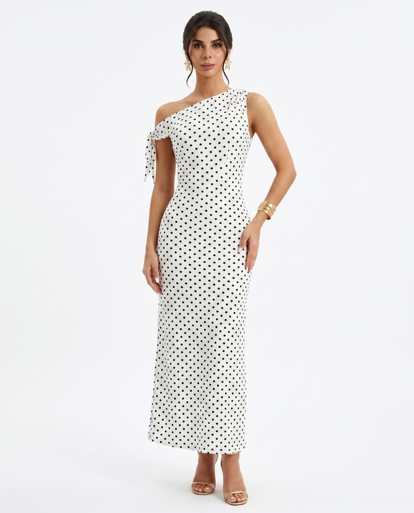 Nord Wear - Vuhun | Asymmetrical Polka Dot Midi Dress Women